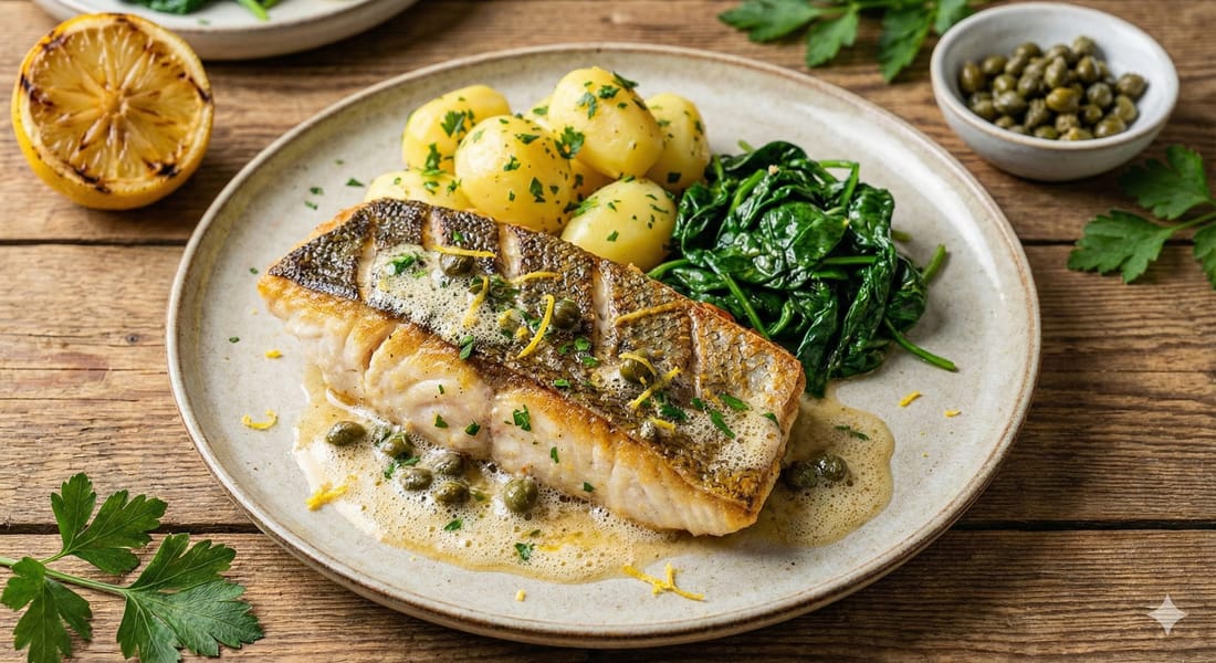 Hechtfilet mit Zitronenbutter